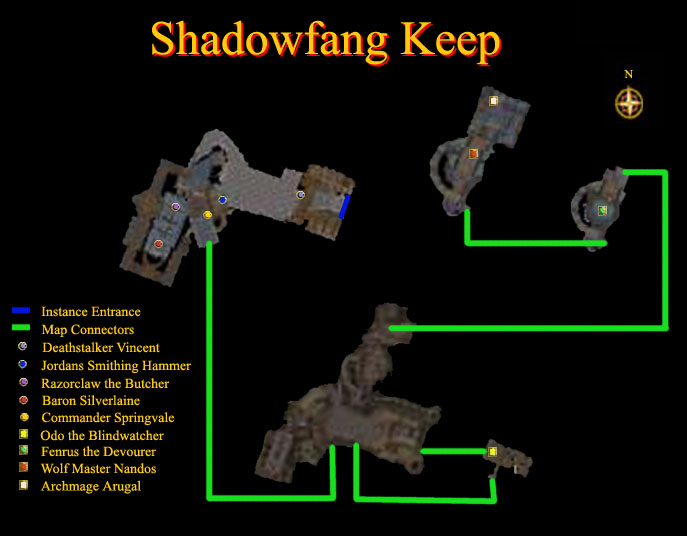 Shadowfang Keep Instance Map